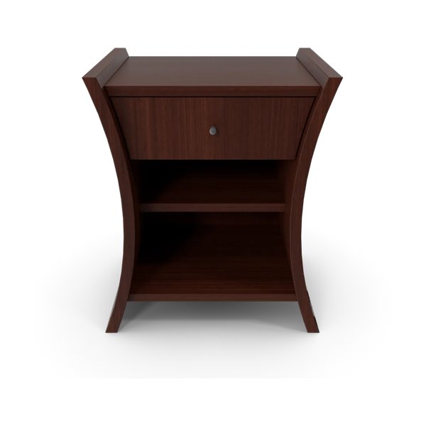 Bedside Table African Cherry